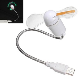 [S0605000066] USB Powered Electric Fan with LED Flashing Message