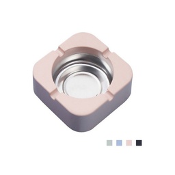 Smoke Ashtray PP &amp; Stainless Steel Square