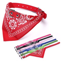 Adjustable Cats Necktie Pet Triangular Saliva Tie Collar
