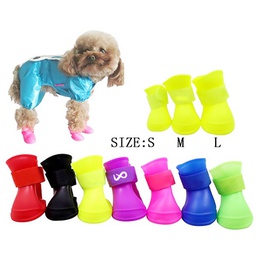 Waterproof Silicone Pet Shoes (Medium) / Waterproof Silicone Rain Boots for pets
