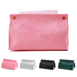 PU Leather Tissue Box PU Tissue Bag Paper Storage Case