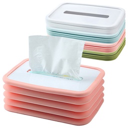 Foldable Tissue Boxes Silicone Retractable Tissue Holder