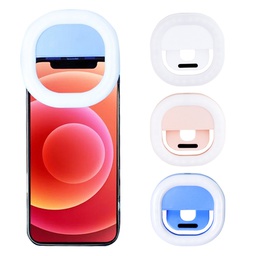 Phone Selfie LED Ring Fill Light Recharging With Clip