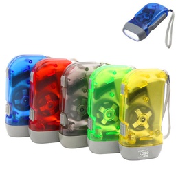 Manual LED Flashlight  Spontaneous Hand Crank Flashlight