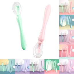 Baby Silicone Training Spoon feeding water soft spoon