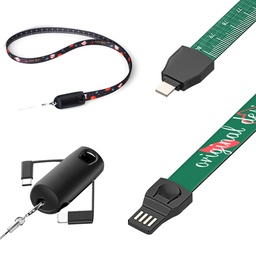 [S0801020079] 3-in-1 USB Charging Cable Lanyard 