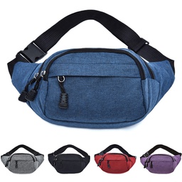 [S1301000060] Three Zipper Fanny Pack
