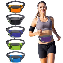 Color Three Zippered Fanny Pack