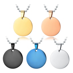 [S0502040130] Round Metal Pet Tag