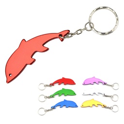Dolphin Shaped Bottle Opener with Keychain