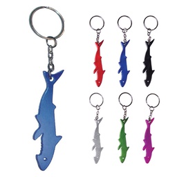 Shark Shape Bottle Opener w/ Keychain