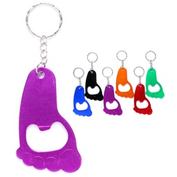 Foot Shaped Bottle Opener with Keychain