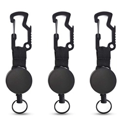 [S0103030081] ID Badge Reel / Carabiner Badge Holder