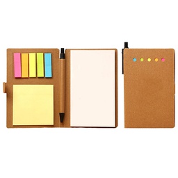 [S0300000541] Eco Handy Notebook with Sticky Notes and Flags