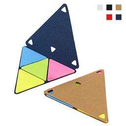 Triangle Shape 4-Color Sticky Note Set