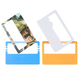 超薄PVC名片式放大镜85*55银行卡身份证便携式放大镜活动用可定制