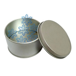 [S0300000578] Snowflake Shaped Paper Clips in Tin Container