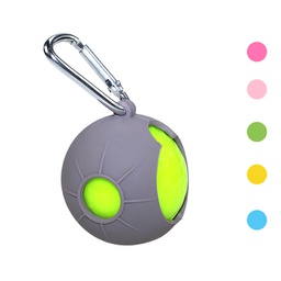 Golf Ball Silicone Cover with Keychain Ring   Golf Ball Holder